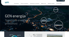 Desktop Screenshot of gen-energija.si